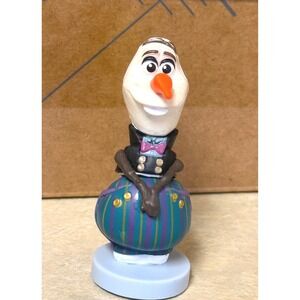 Olaf Snowman Festive Groom Cake Topper Figure 2" Frozen Figurine Charm Elsa Anna